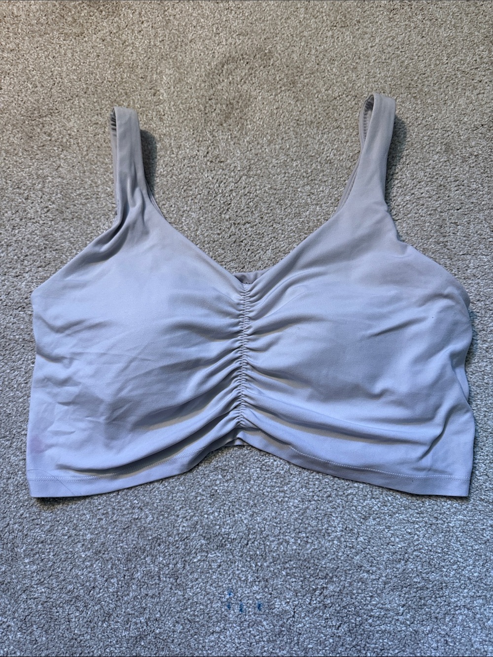 Offline Aerie White Ruched Bra